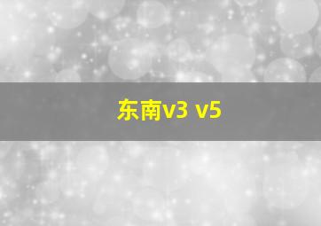 东南v3 v5